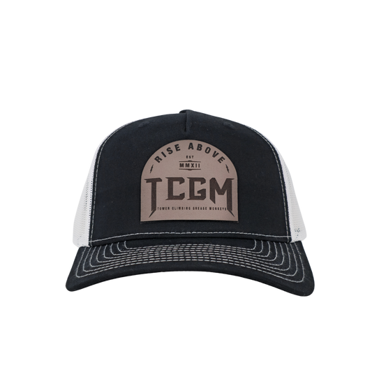 Rise Above Leather Patch Cap