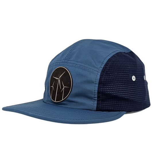 Leather Wind Patch 7 Panel Relaxed Stay Dri Campers Cap