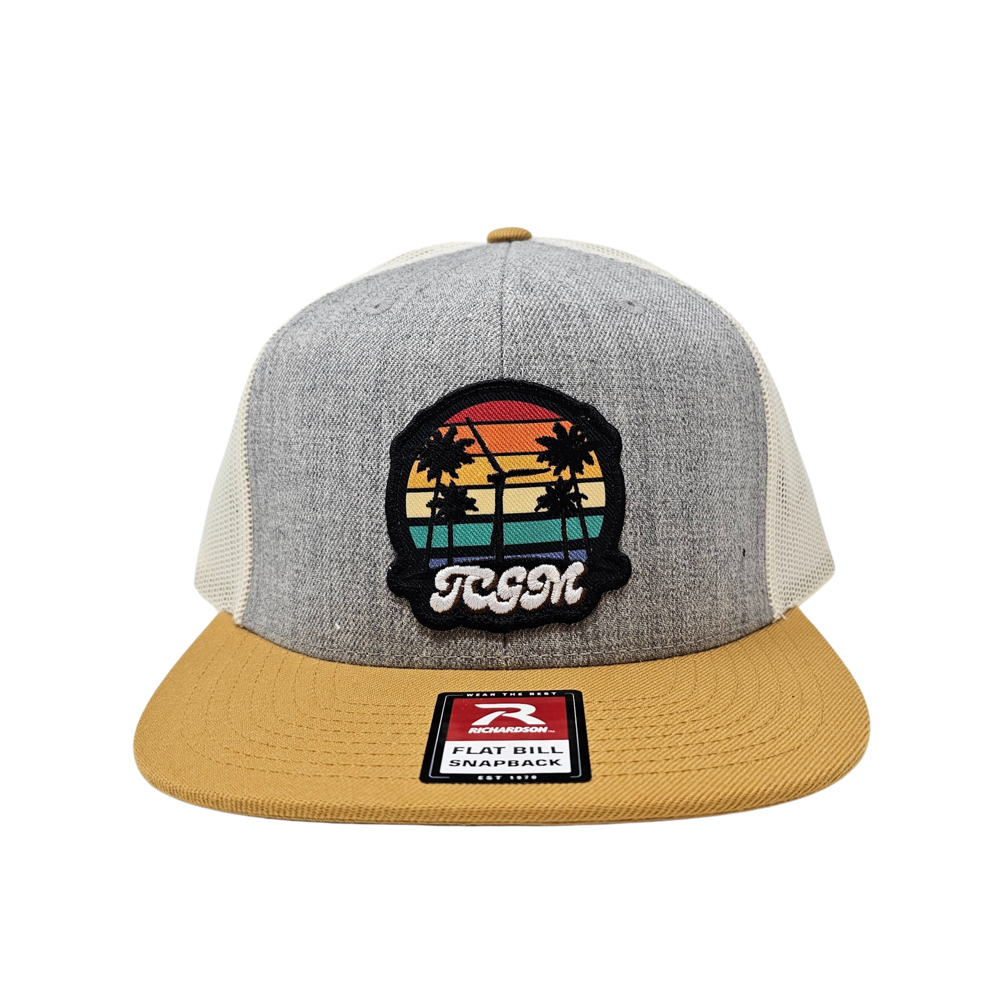 Beach Vibes Wool Trucker Mesh Snapback (Tri Heater Grey/Birch Biscuit)