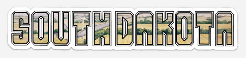 South Dakota State Sticker
