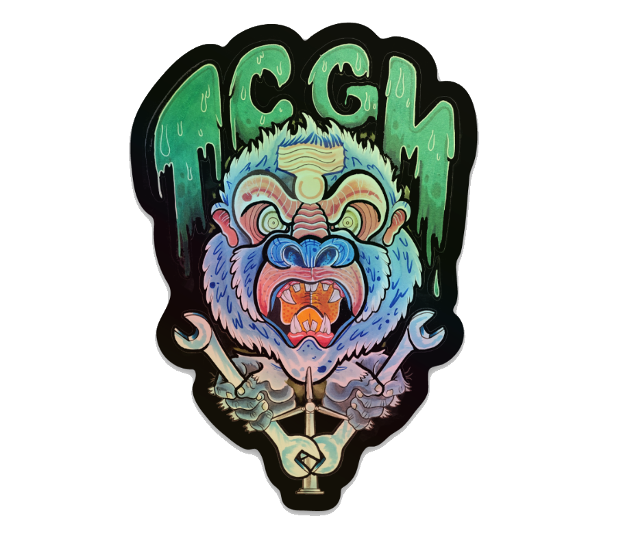 Monkeezy Holographic Sticker