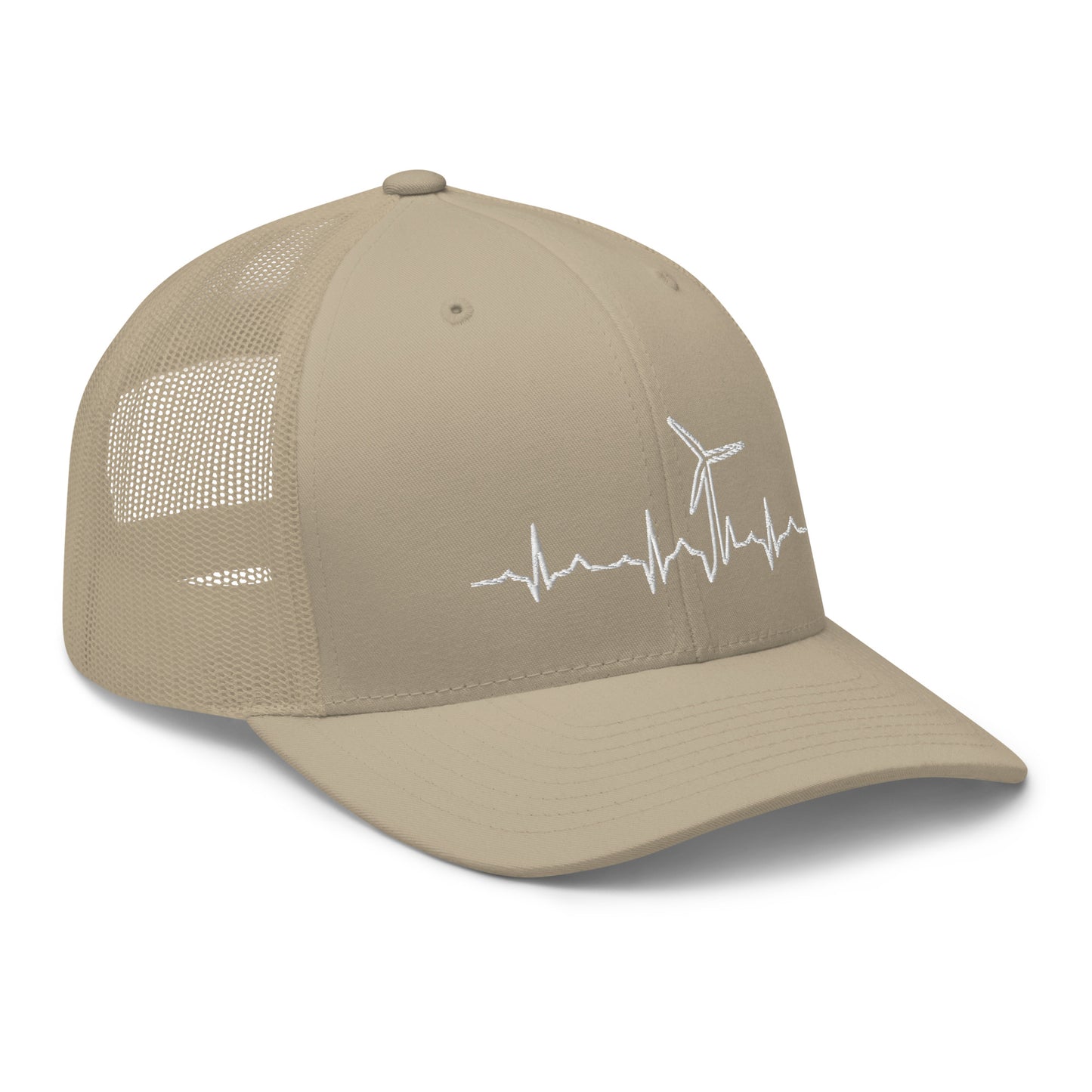 Wind Turbine Heart Beat Trucker Cap