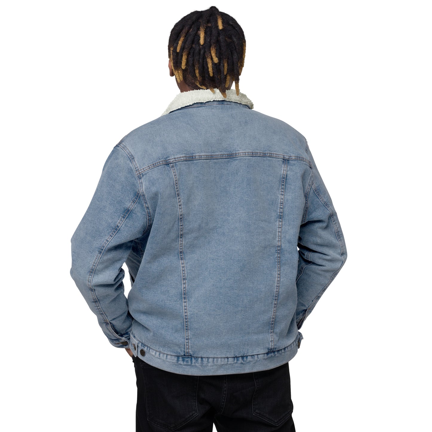 Scratch Denim sherpa jacket