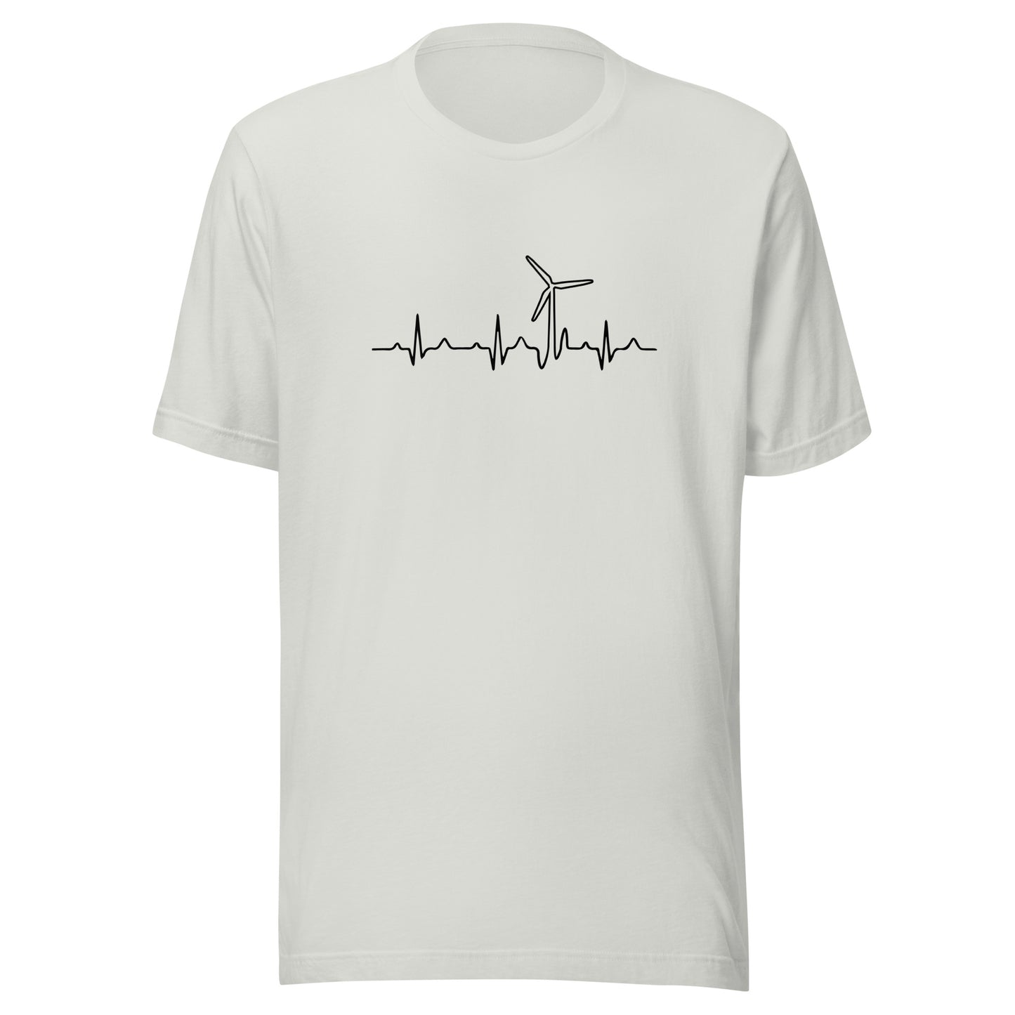 Wind Turbine Heart Beat Unisex t-shirt