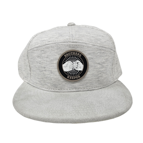 Brothers Keeper 7 Panel Heather Jersey Suede Visor Cap