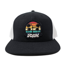 Beach Vibes Wool Trucker Mesh Snapback (Black/White)