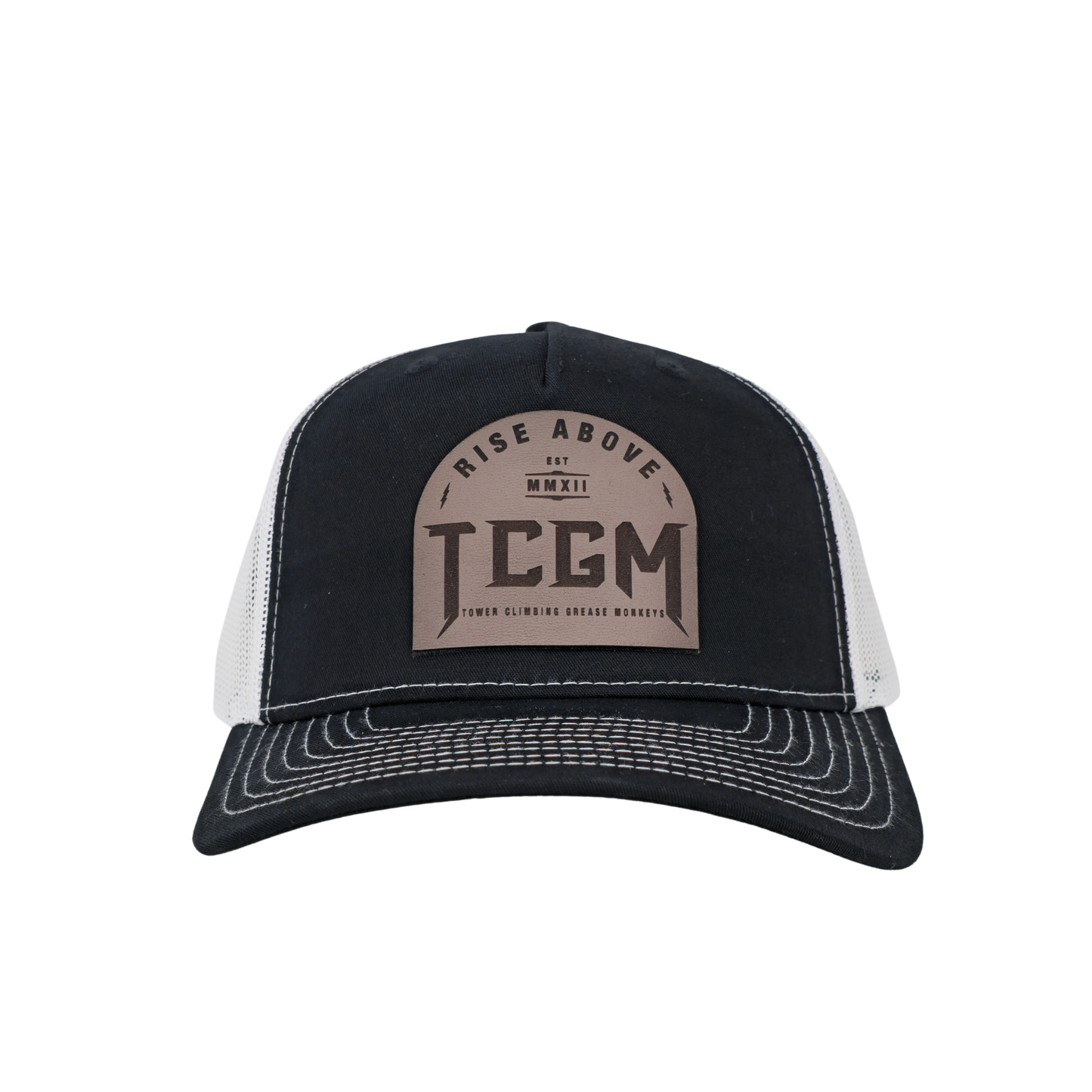 Rise Above Leather Patch Cap
