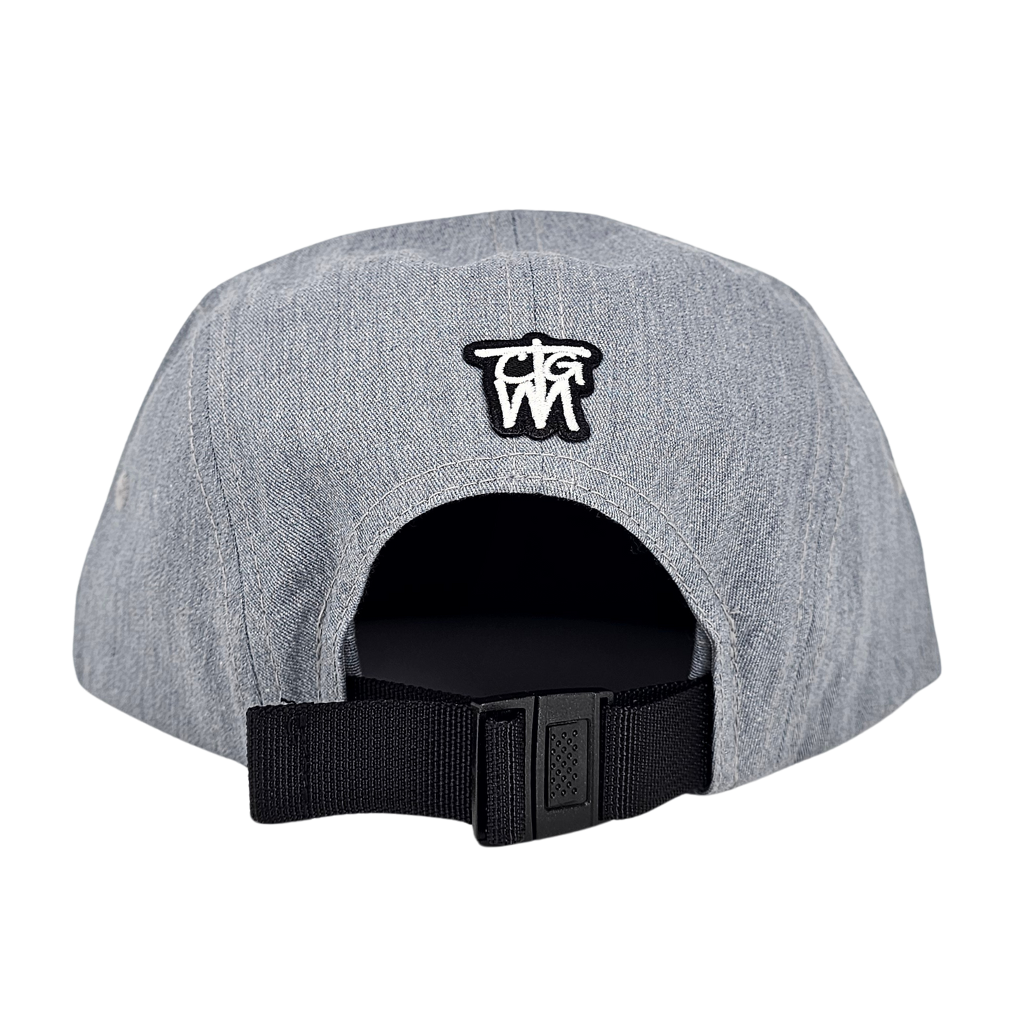 Leather Wind Patch Lightweight Cotton Twill 7 Panel Camper Cap