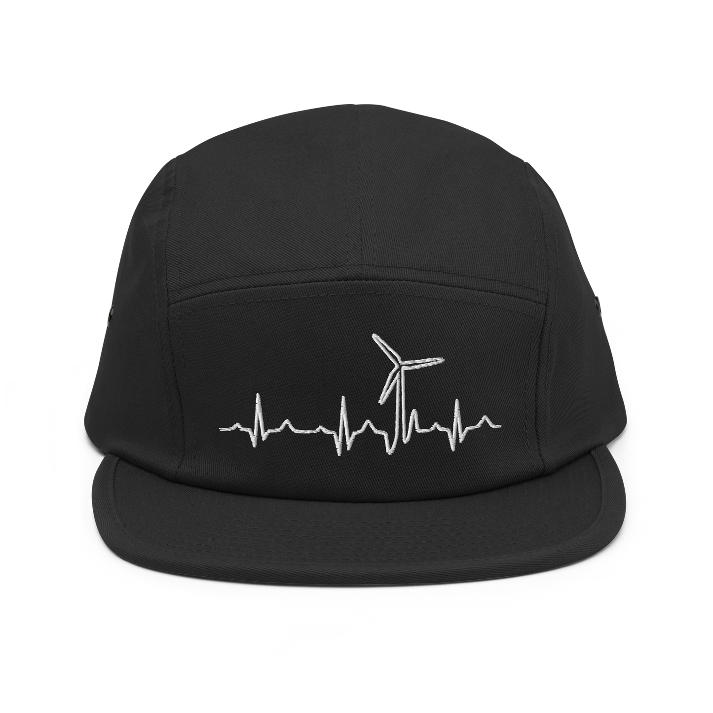 Wind Turbine Heart Beat Five Panel Cap