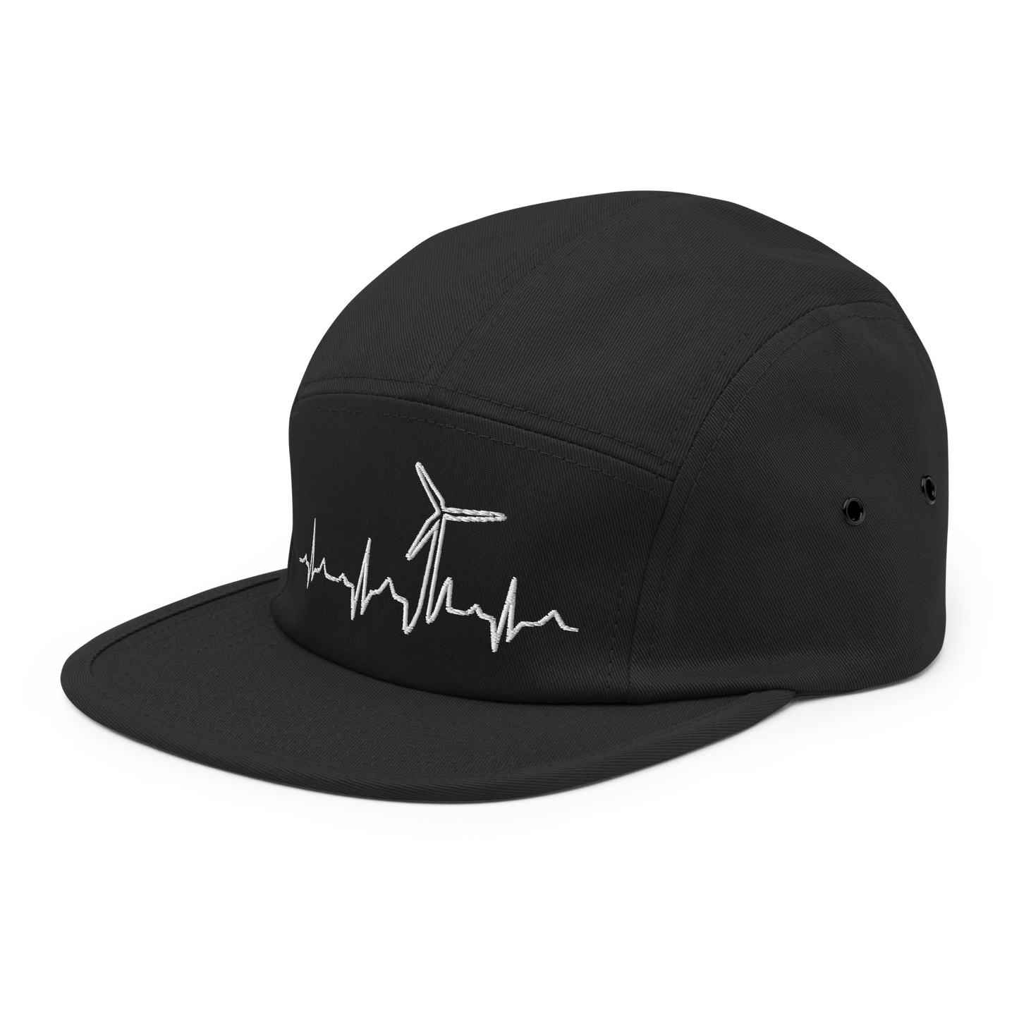 Wind Turbine Heart Beat Five Panel Cap
