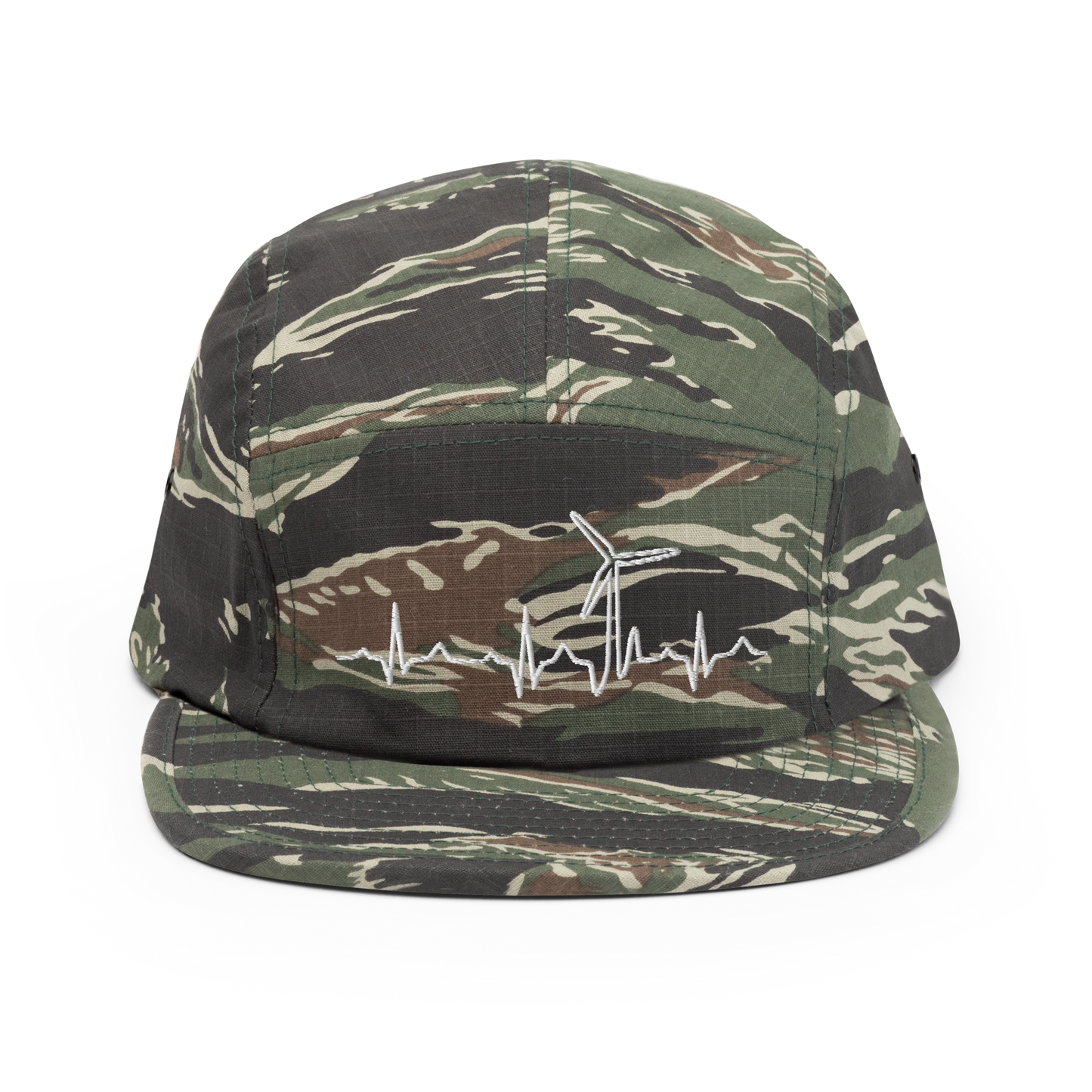 Wind Turbine Heart Beat Five Panel Cap