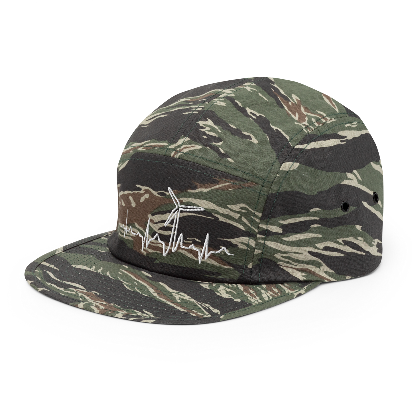 Wind Turbine Heart Beat Five Panel Cap