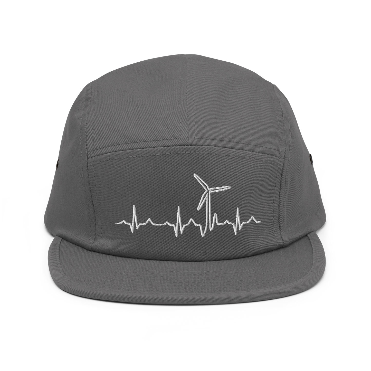 Wind Turbine Heart Beat Five Panel Cap