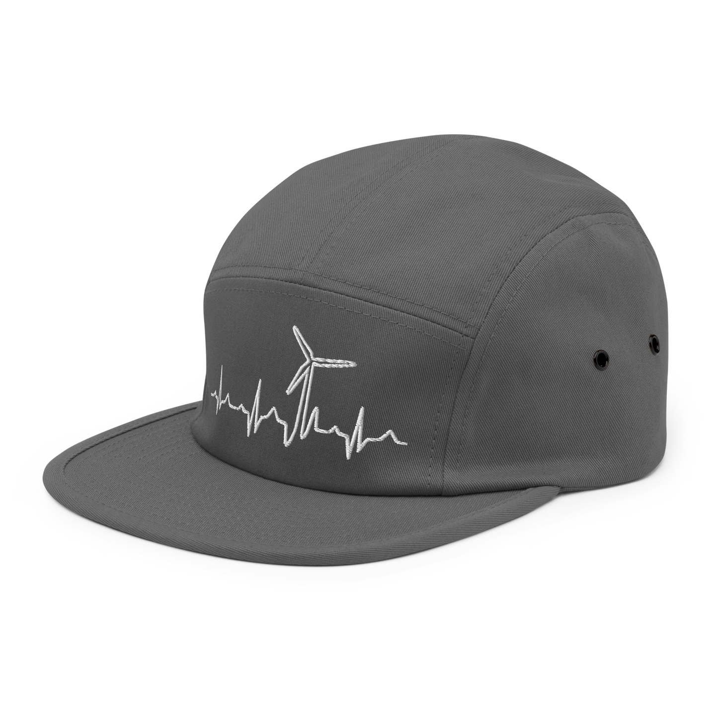 Wind Turbine Heart Beat Five Panel Cap