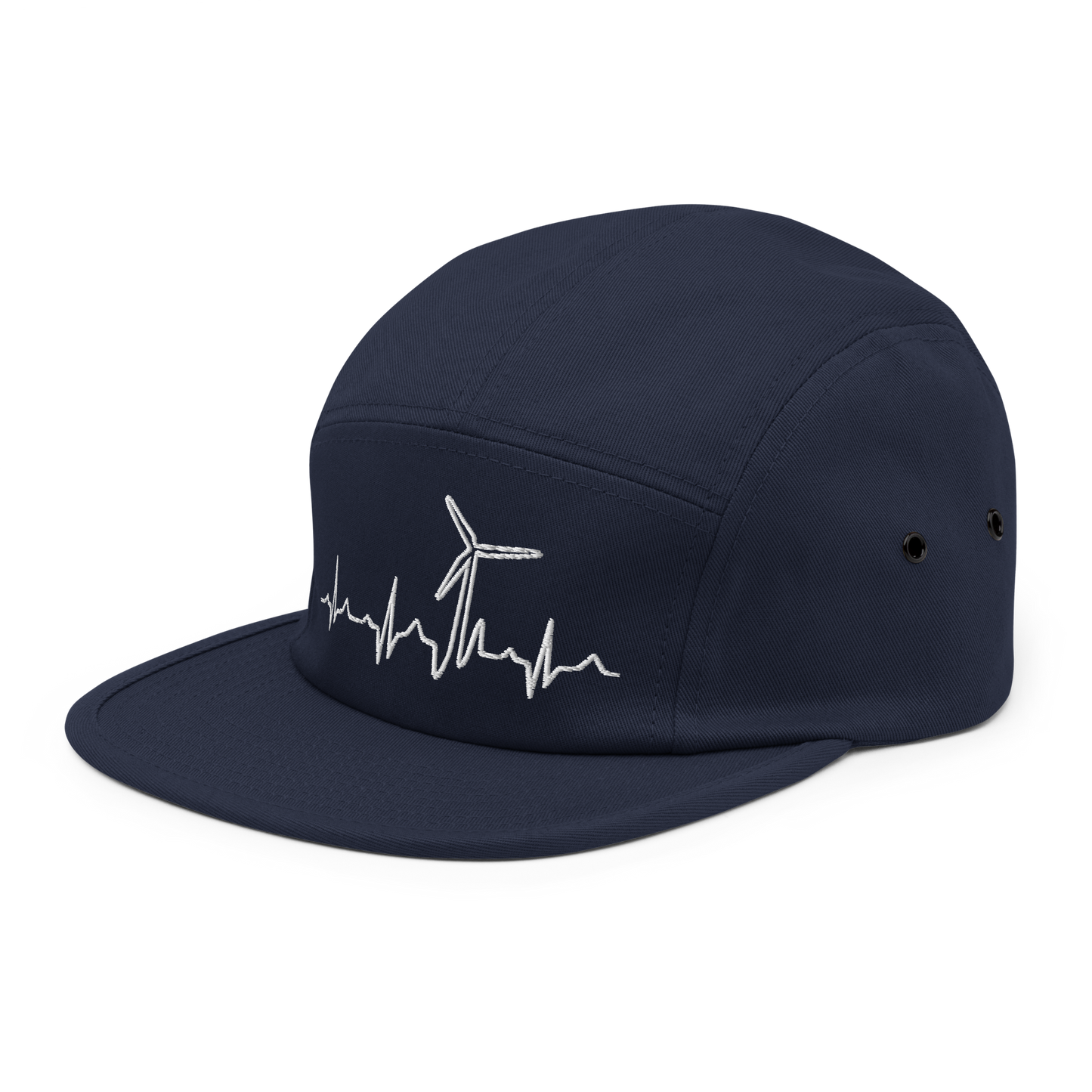 Wind Turbine Heart Beat Five Panel Cap