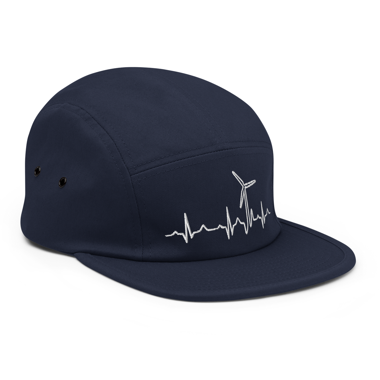 Wind Turbine Heart Beat Five Panel Cap