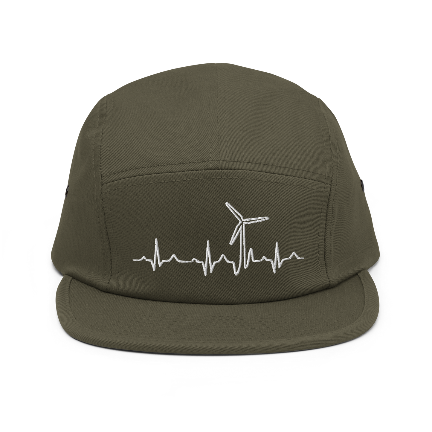 Wind Turbine Heart Beat Five Panel Cap