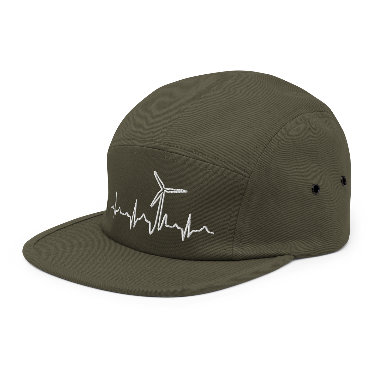 Wind Turbine Heart Beat Five Panel Cap