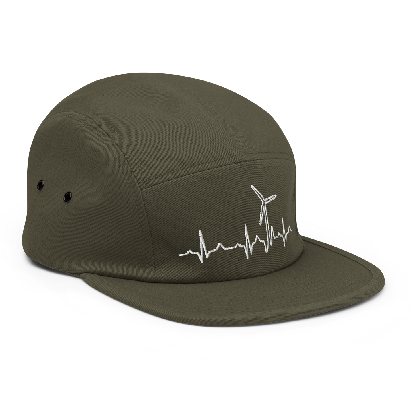 Wind Turbine Heart Beat Five Panel Cap