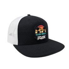 Beach Vibes Wool Trucker Mesh Snapback (Black/White)