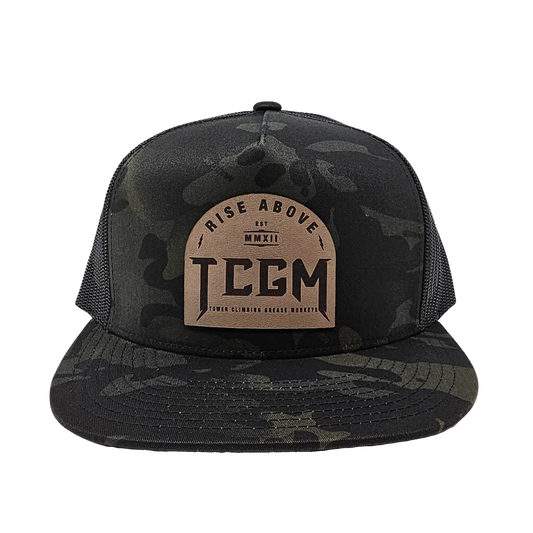 Rise Above Flat Bill Classic 5 Panel Trucker Camo