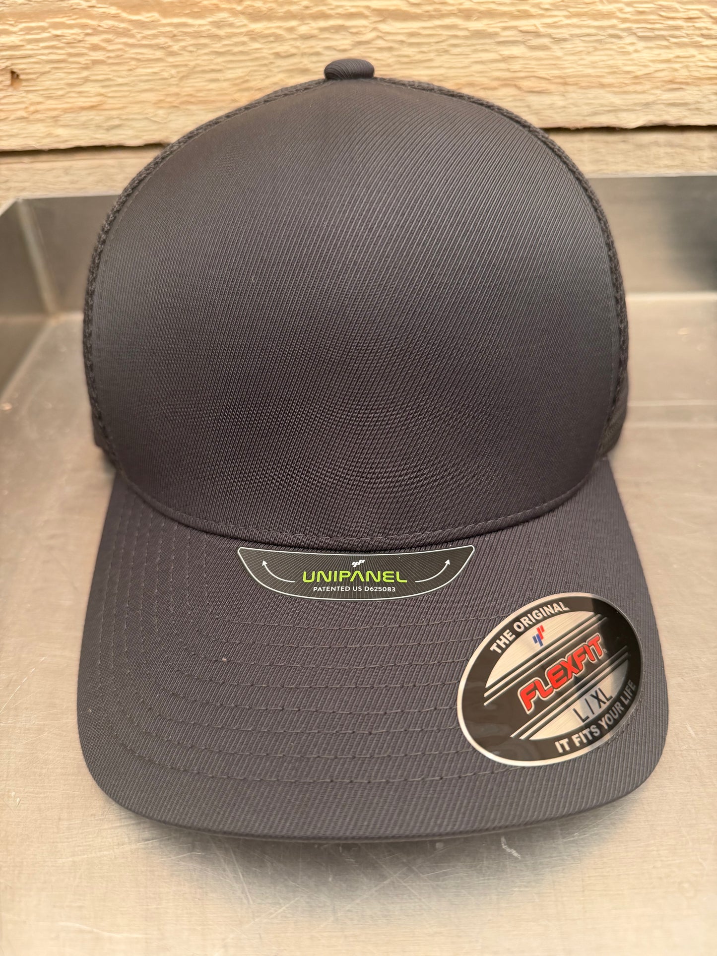 5511UP Piece Flexfit UniPanel Melange Trucker Golf Charcoal