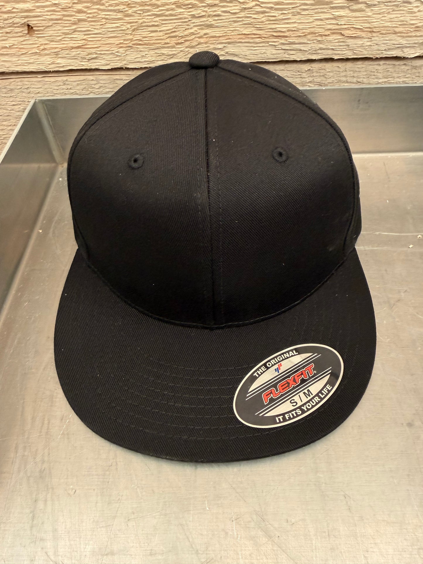 6297F Yupoong Flexit Pro Baseball Cotton Black Small/Medium