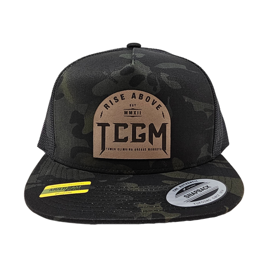 Rise Above Flat Bill Classic 5 Panel Trucker Camo