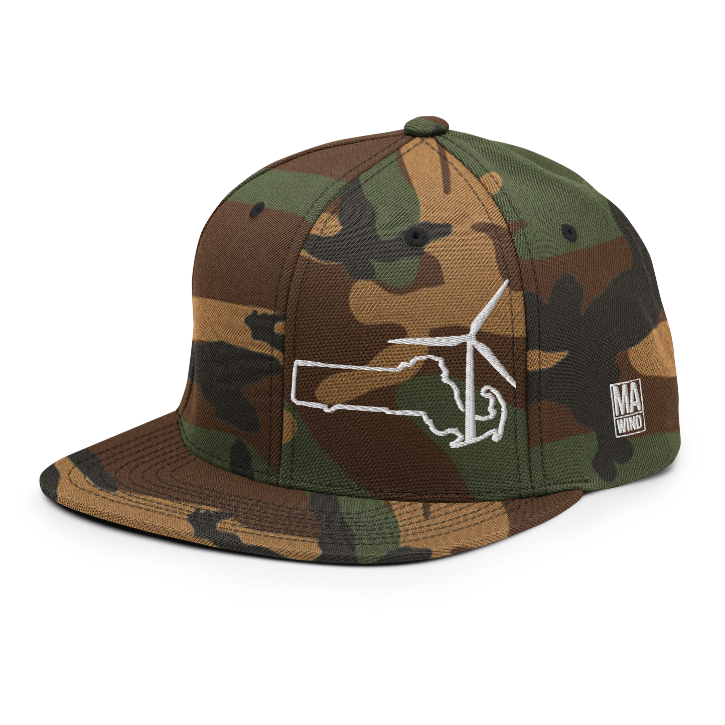 Massachusetts Wind Snapback Hat