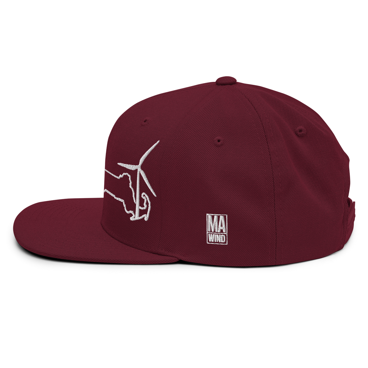 Massachusetts Wind Snapback Hat