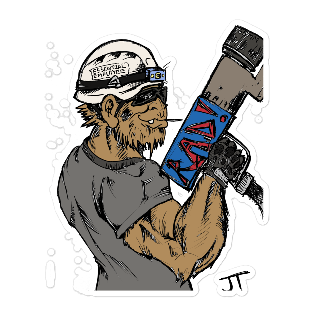 Rad Monkey stickers