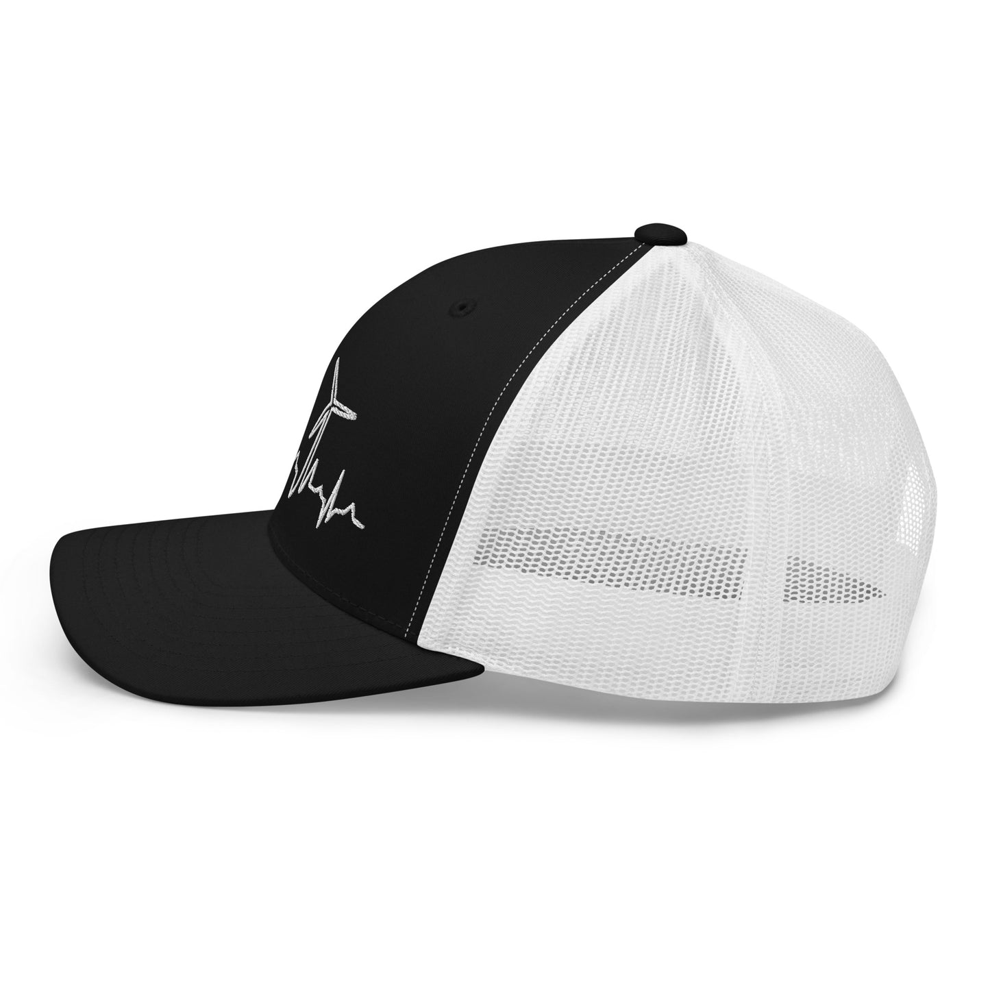 Wind Turbine Heart Beat Trucker Cap