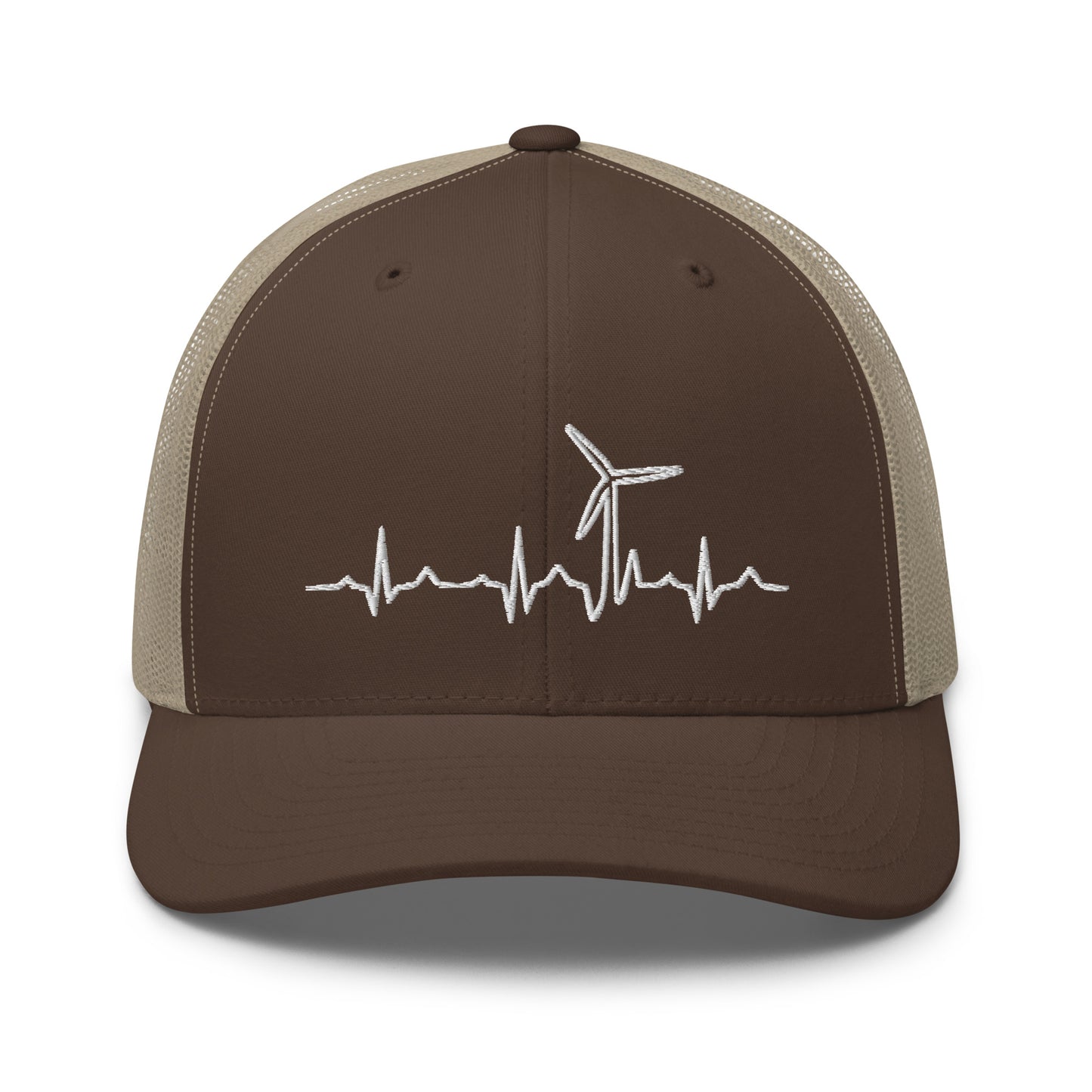Wind Turbine Heart Beat Trucker Cap