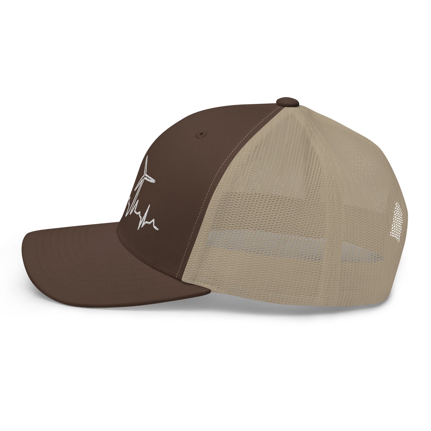 Wind Turbine Heart Beat Trucker Cap