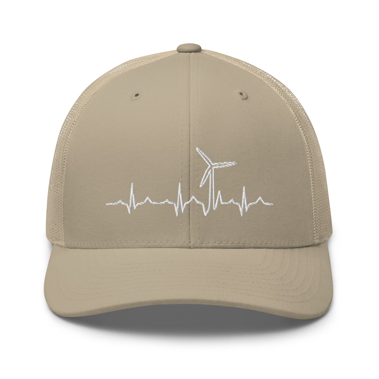 Wind Turbine Heart Beat Trucker Cap