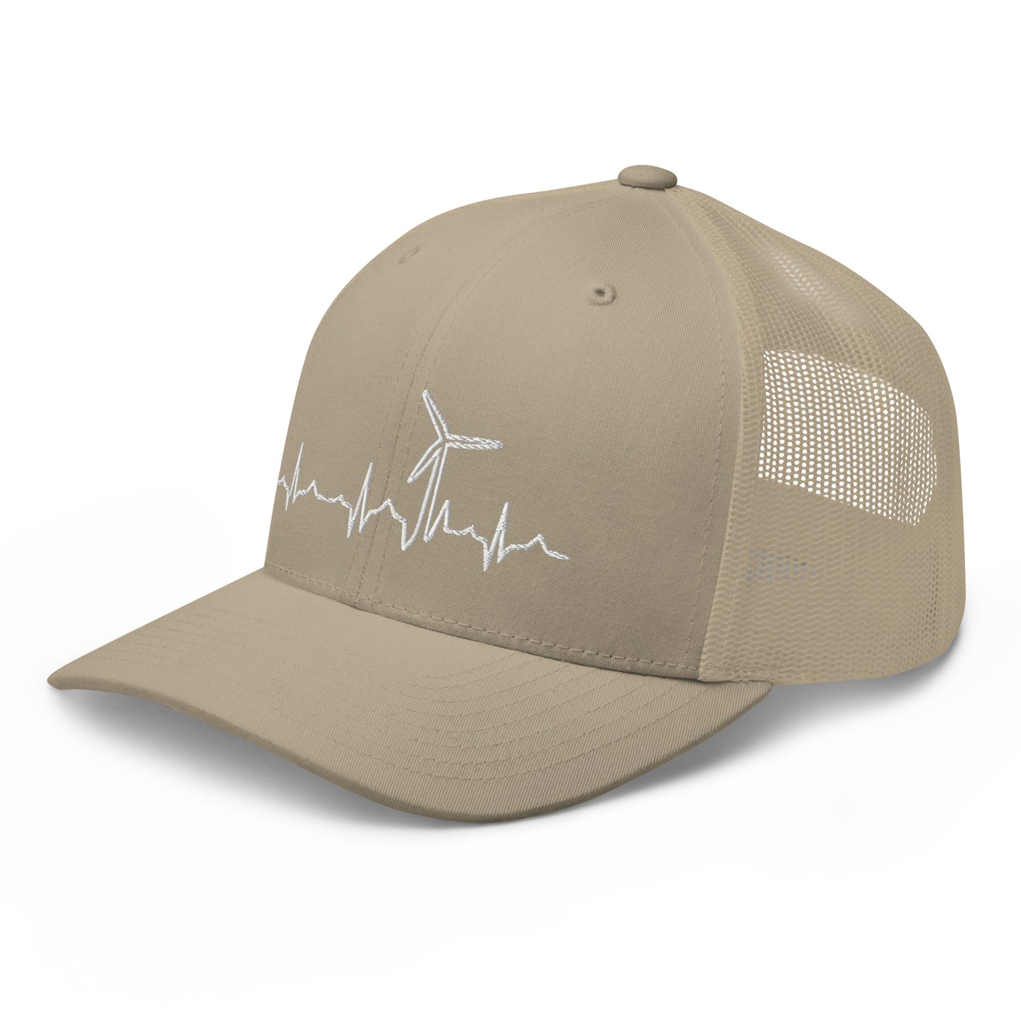 Wind Turbine Heart Beat Trucker Cap
