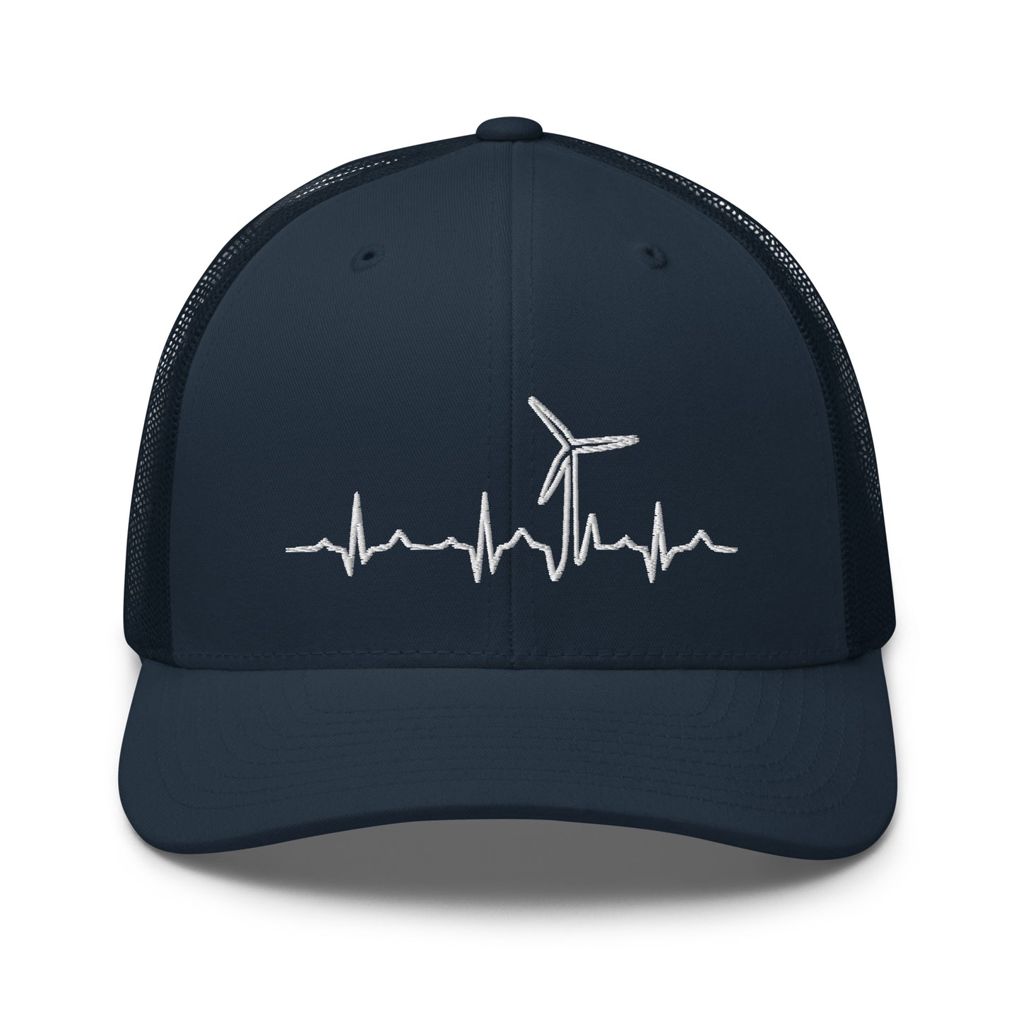 Wind Turbine Heart Beat Trucker Cap