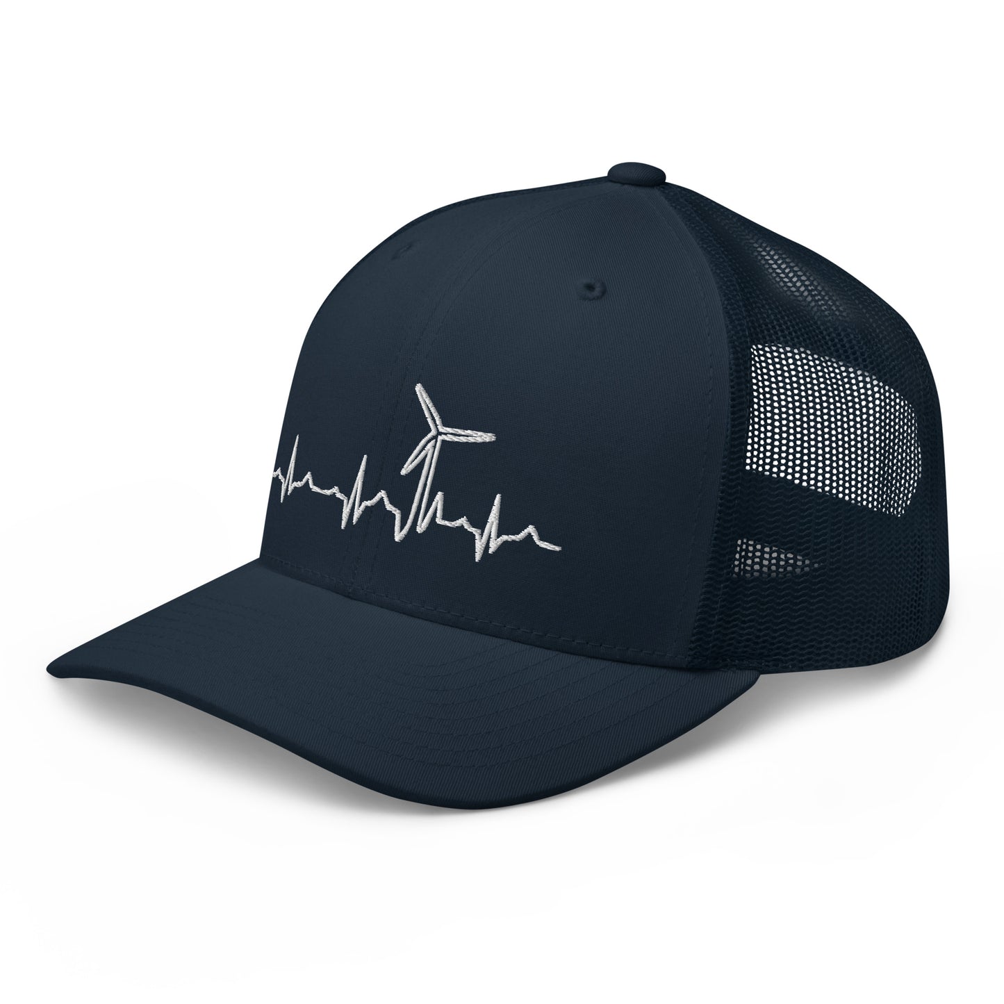 Wind Turbine Heart Beat Trucker Cap