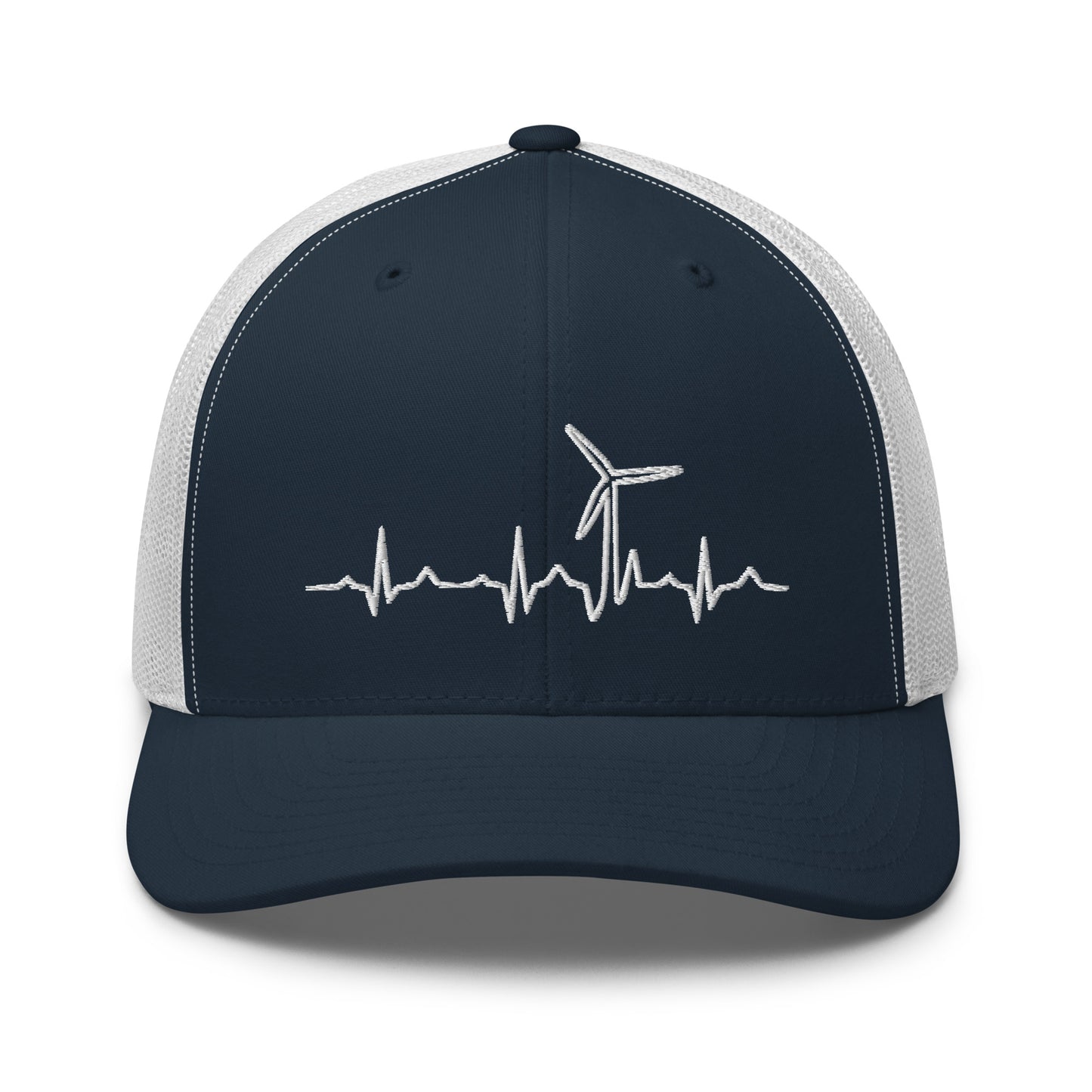 Wind Turbine Heart Beat Trucker Cap