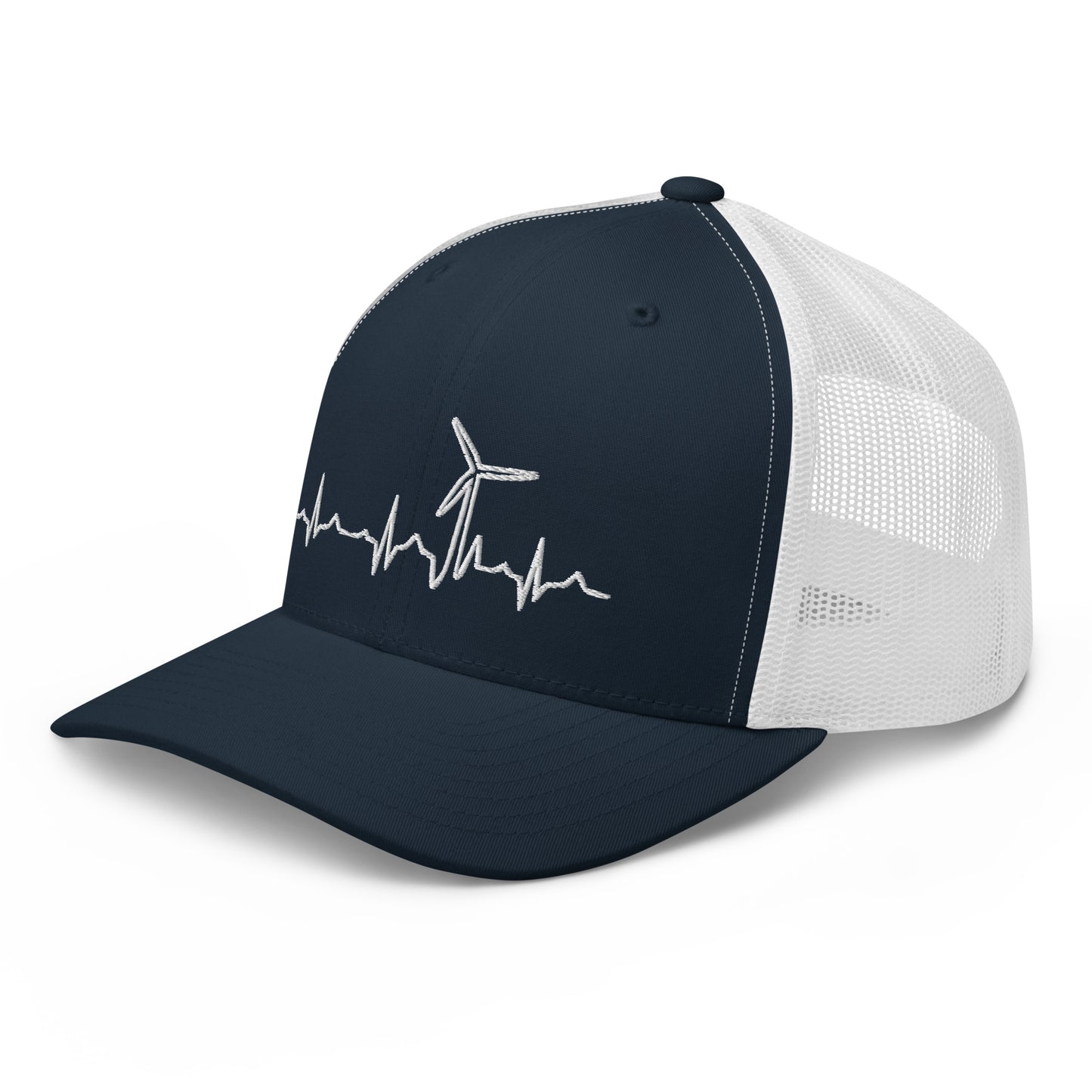Wind Turbine Heart Beat Trucker Cap