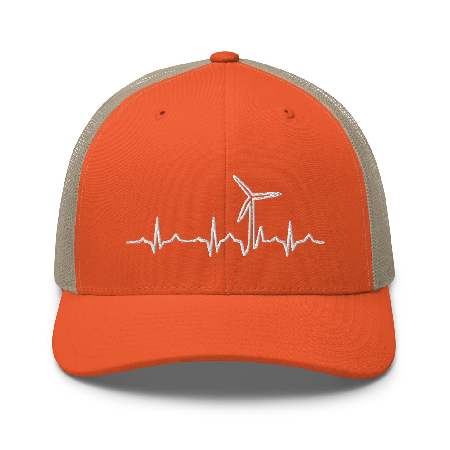 Wind Turbine Heart Beat Trucker Cap