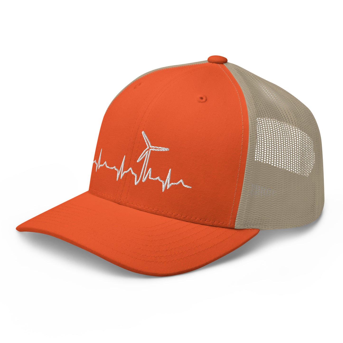 Wind Turbine Heart Beat Trucker Cap