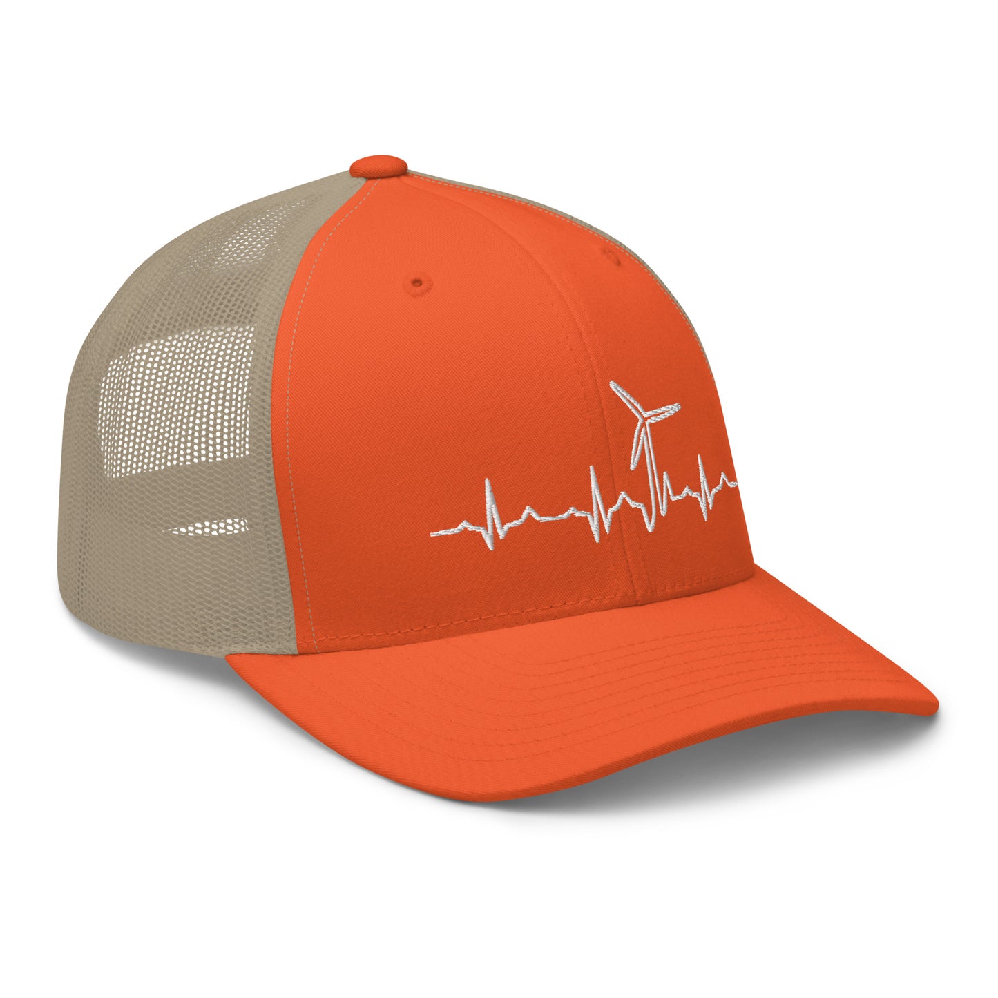 Wind Turbine Heart Beat Trucker Cap