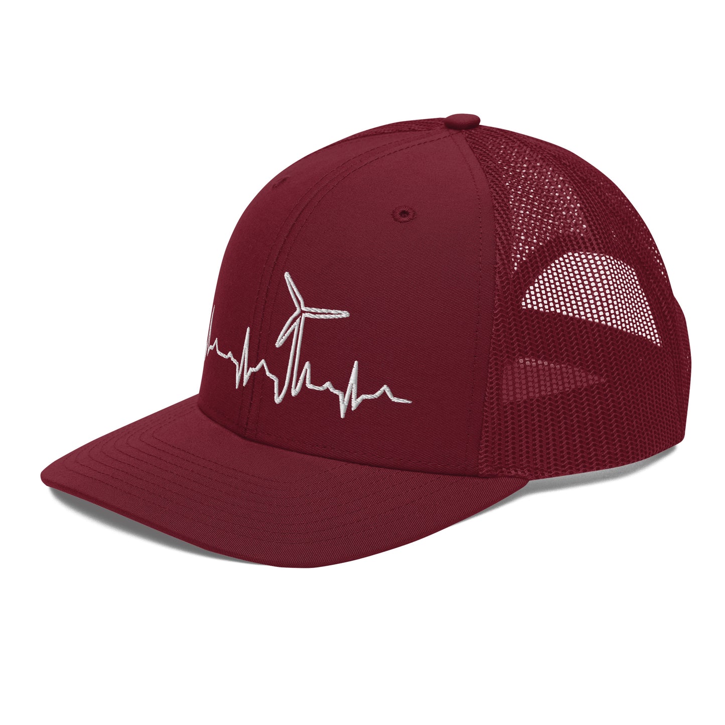 Wind Turbine Heart Beat Trucker Cap