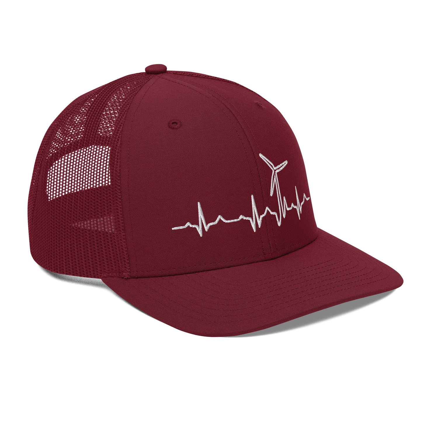 Wind Turbine Heart Beat Trucker Cap