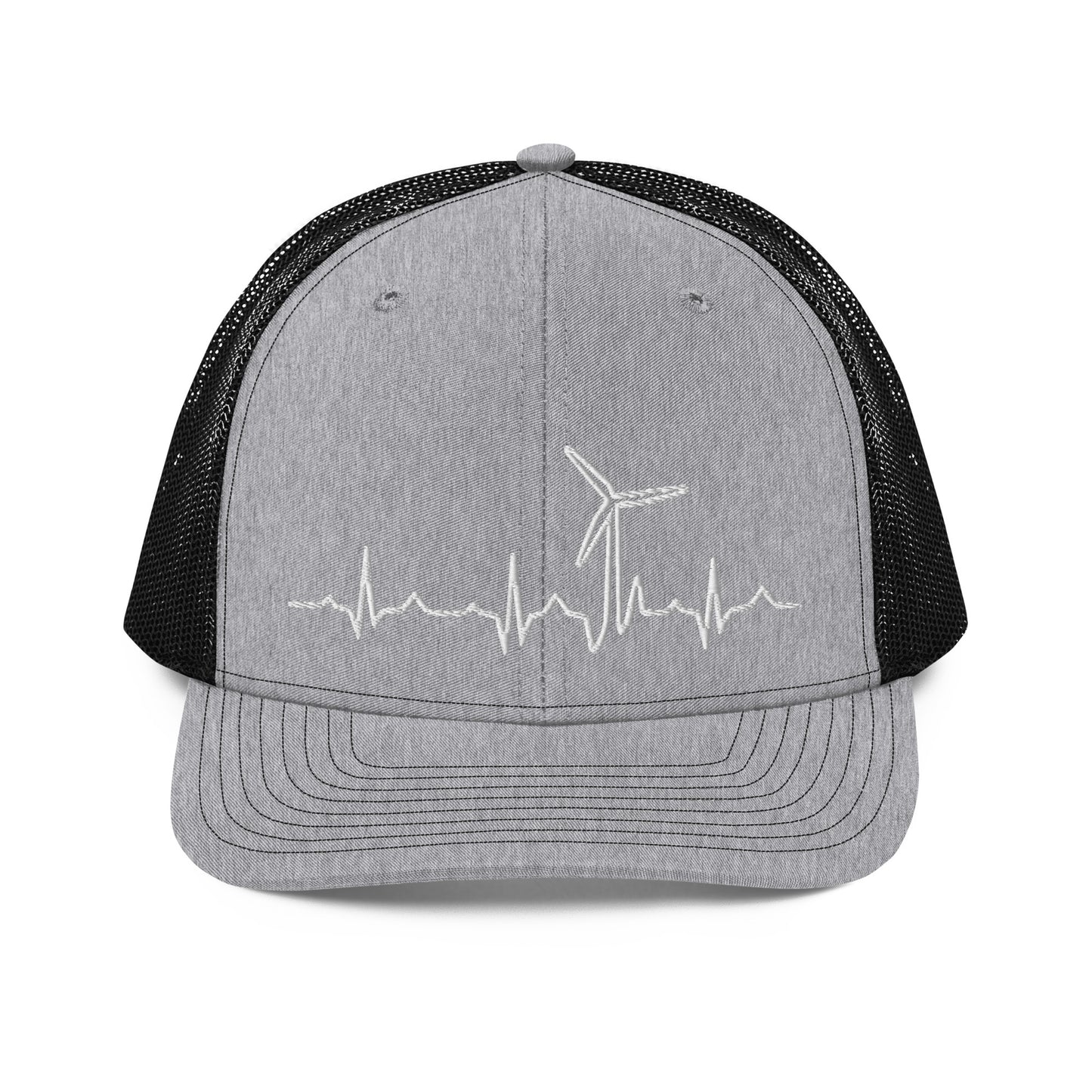 Wind Turbine Heart Beat Trucker Cap