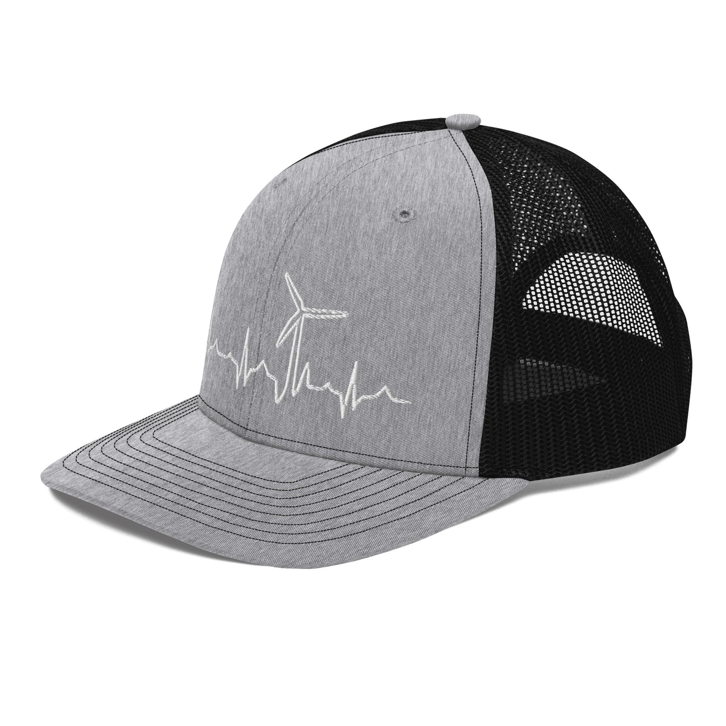 Wind Turbine Heart Beat Trucker Cap