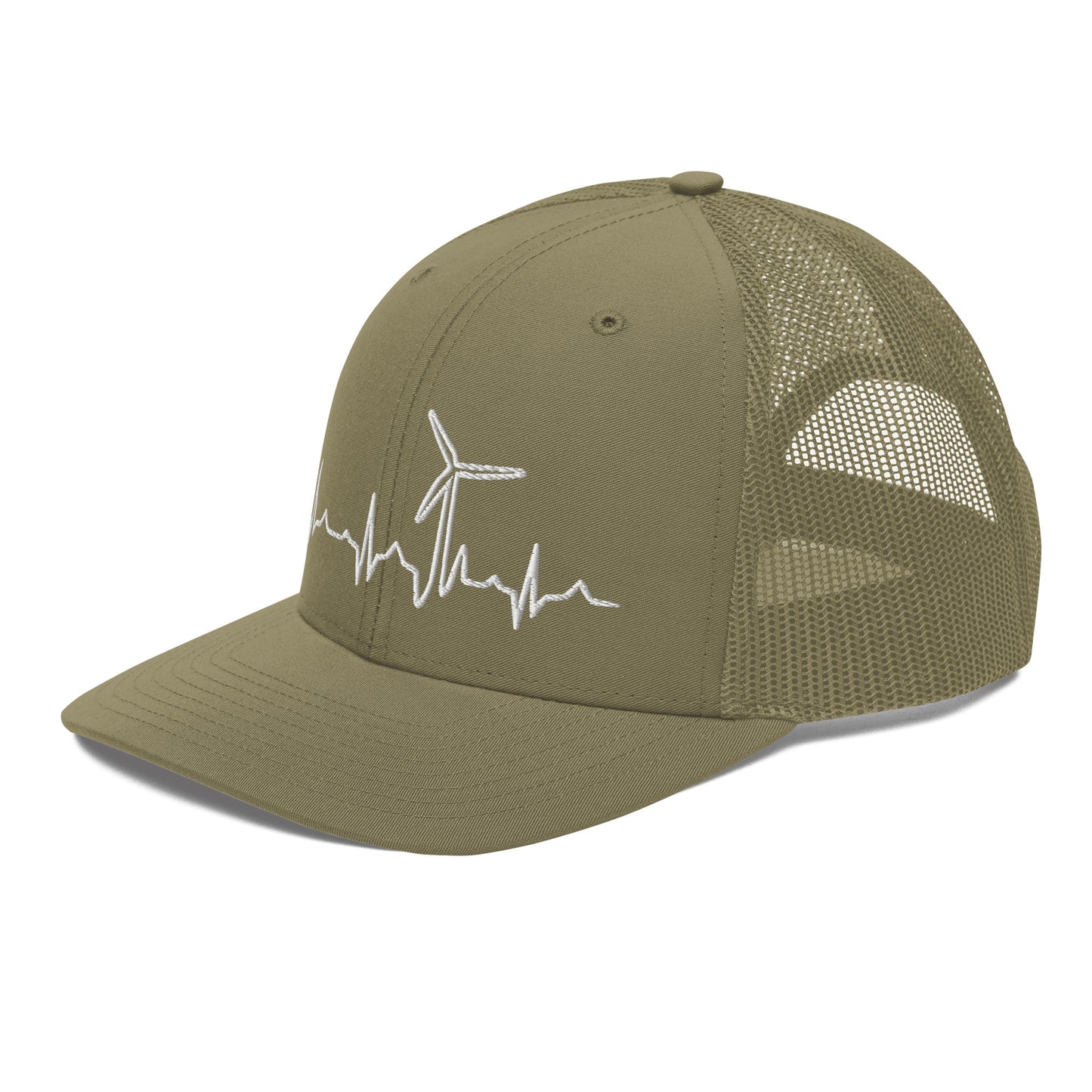 Wind Turbine Heart Beat Trucker Cap