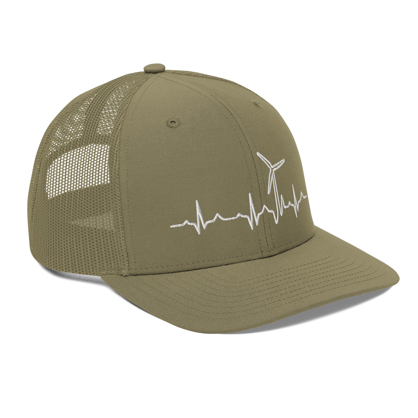 Wind Turbine Heart Beat Trucker Cap