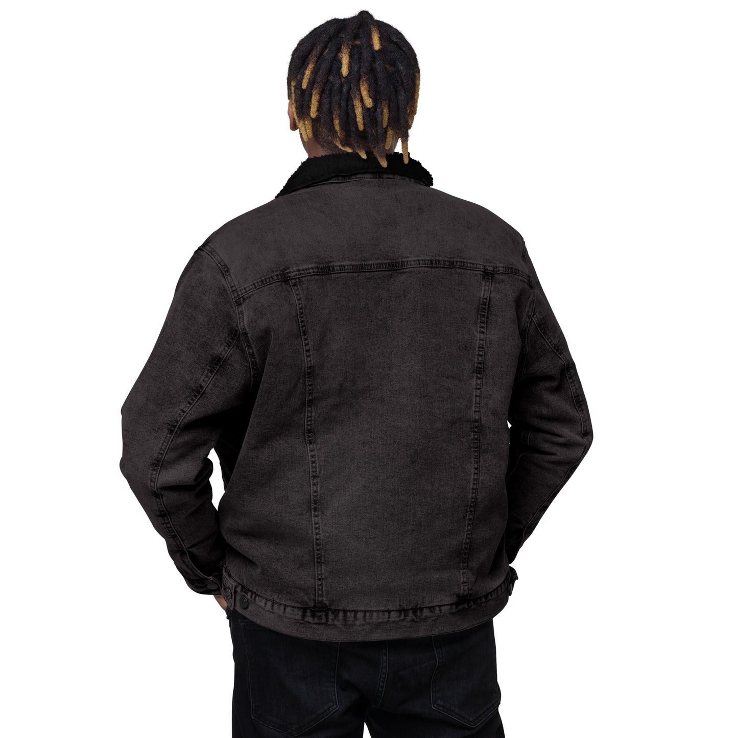 Scratch Denim sherpa jacket